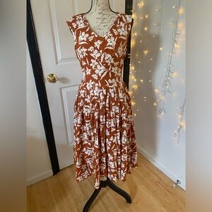 Miss Candyfloss linen floral dress